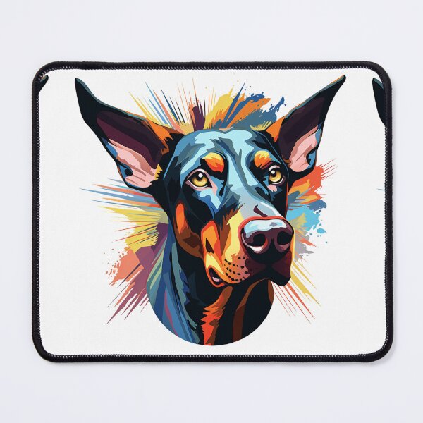 Item preview, Doberman puppy dog painting designed and sold by MendaciousMina.