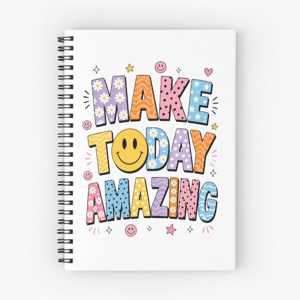 Item preview, Make Today Amazing Cute Retro Smiley Graphic designed and sold by ROUX-ART.