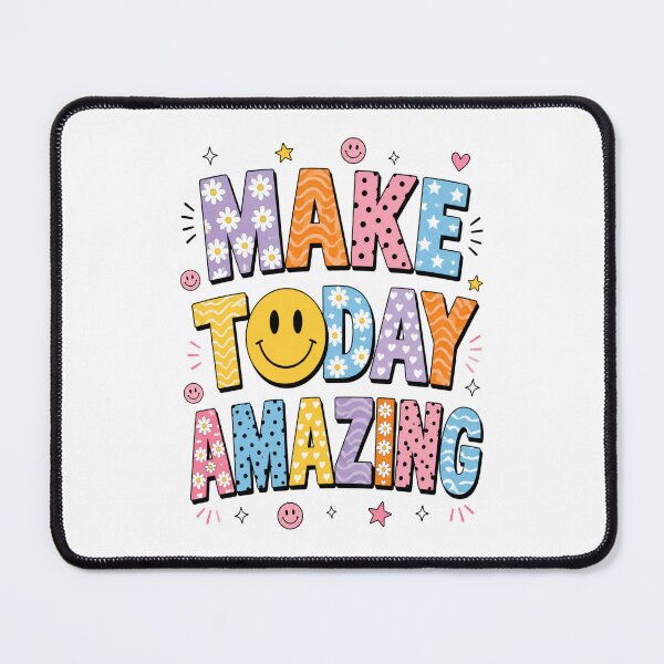 Item preview, Make Today Amazing Cute Retro Smiley Graphic designed and sold by ROUX-ART.