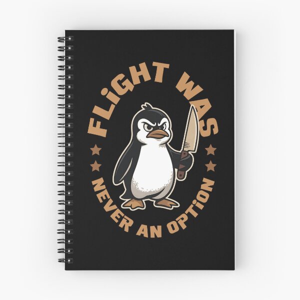 Item preview, Flight Was Never An Option – Funny Angry Penguin with Knife designed and sold by artworkathome.