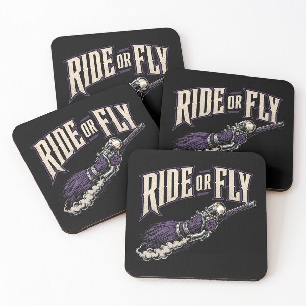 Item preview, Ride Or Fly Shirt, Comfort Colors® Witch Broomstick Tee, Funny Halloween Motorcycle Biker Graphic designed and sold by TshirtsLabs.