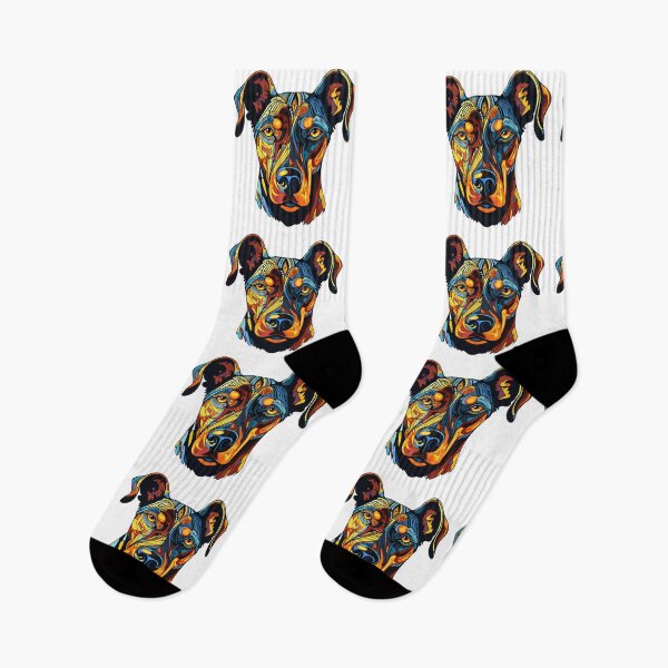 Item preview, Doberman puppy dog painting designed and sold by MendaciousMina.
