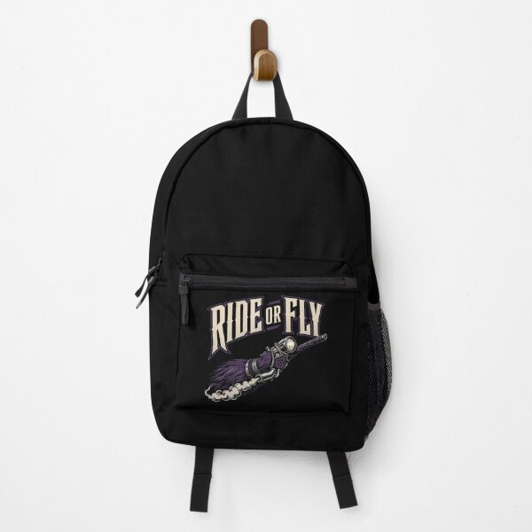 Item preview, Ride Or Fly Shirt, Comfort Colors® Witch Broomstick Tee, Funny Halloween Motorcycle Biker Graphic designed and sold by TshirtsLabs.