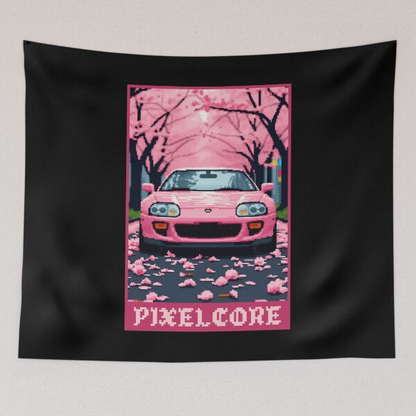 Item preview, Supra in a Japanese Cherry Blossom Tree Park Pixel Art {PIXELCORE} designed and sold by PIXELCORE-TEE.