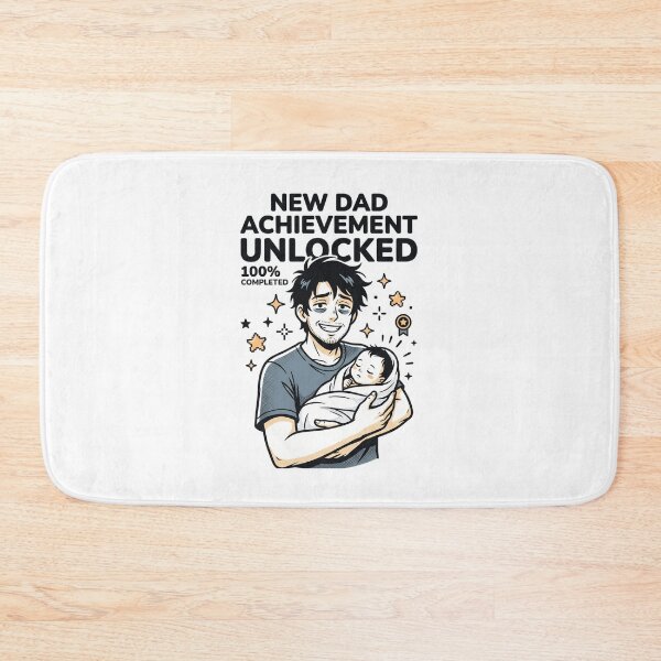 Item preview, New Dad Achievement Unlocked Gamer Father Newborn Baby Aesthetic designed and sold by Animer-art1.
