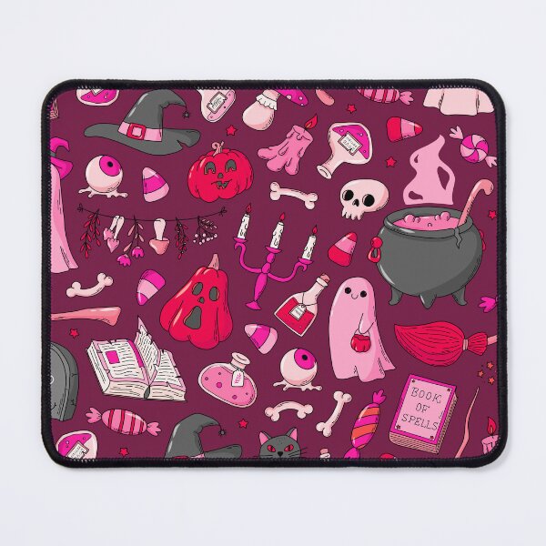 Item preview, Cozy Ghost & Potion Magic – Cute Halloween Doodle Pattern | Pink designed and sold by Frohyou.