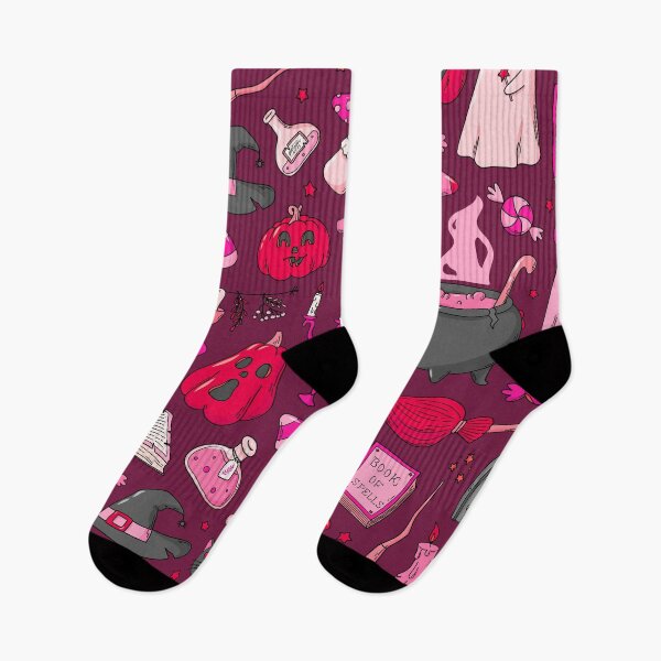 Item preview, Cozy Ghost & Potion Magic – Cute Halloween Doodle Pattern | Pink designed and sold by Frohyou.