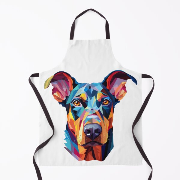 Item preview, Colorful Doberman puppy dog painting designed and sold by MendaciousMina.