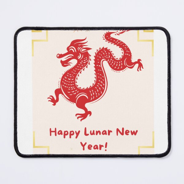 Item preview, LUNAR NEW YEAR ILLUSTRATION DRAGON GOLD RED SHINE designed and sold by missoundream.
