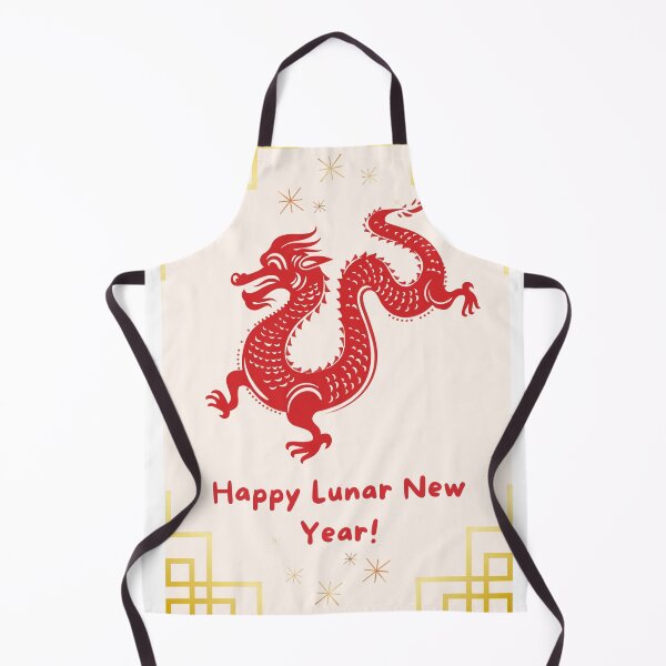 Item preview, LUNAR NEW YEAR ILLUSTRATION DRAGON GOLD RED SHINE designed and sold by missoundream.