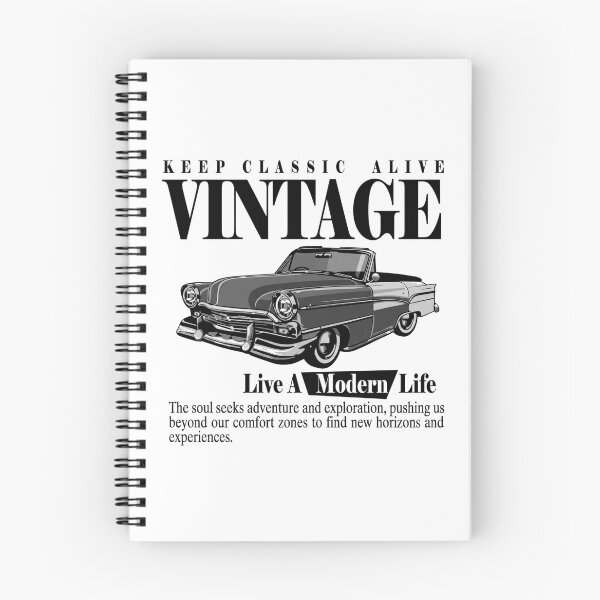 Item preview, Keep Classic Alive: Vintage Car and Modern Adventure Typography Design designed and sold by Shopeon Designs.