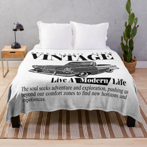 Item preview, Keep Classic Alive: Vintage Car and Modern Adventure Typography Design designed and sold by Shopeon Designs.