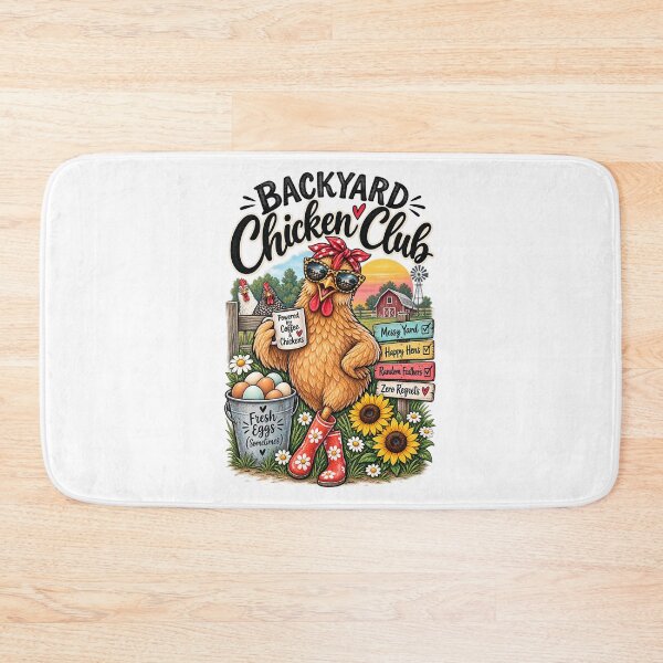 Item preview, Backyard Chicken Club – Funny Chicken Lover Farm Life & Fresh Eggs Design designed and sold by IslandGirlArt.