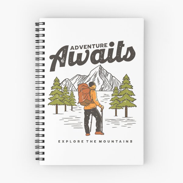 Item preview, Adventure Awaits Explore The Mountains Vintage Hiker designed and sold by heedooppod.