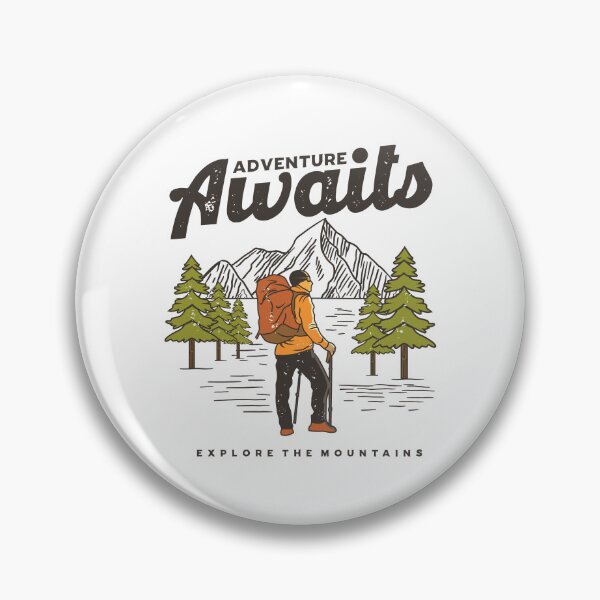 Item preview, Adventure Awaits Explore The Mountains Vintage Hiker designed and sold by heedooppod.