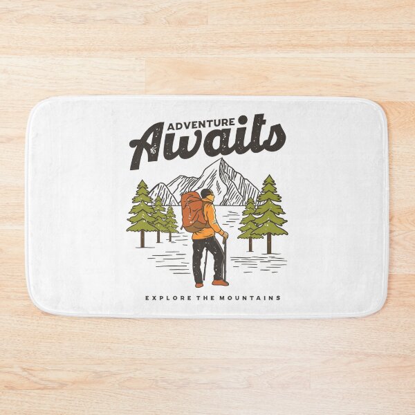 Item preview, Adventure Awaits Explore The Mountains Vintage Hiker designed and sold by heedooppod.