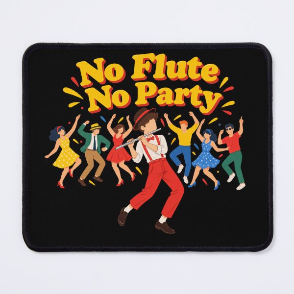 Item preview, No Flute No Party designed and sold by Konvero.