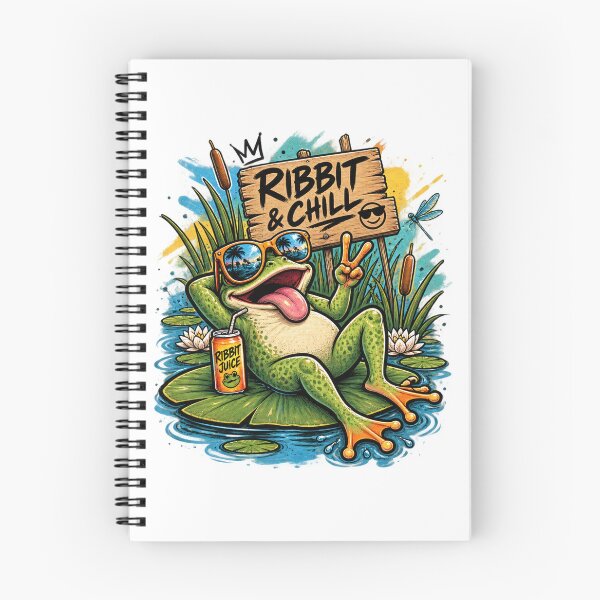 Item preview, Ribbit & Chill Frog Humor Funny Meme Design designed and sold by A Light Worker.