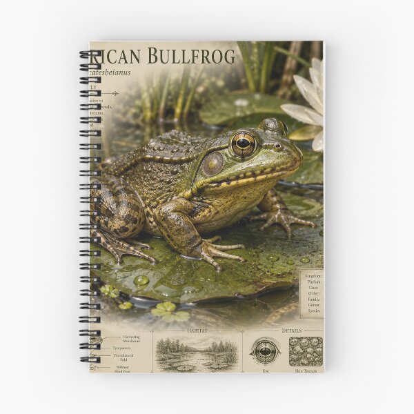 Item preview, Nature's Amphibian Realistic Frog Scientific Art Design designed and sold by A Light Worker.