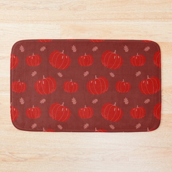Item preview, Cozy Autumn Gourds – Cute Fall Harvest & Leaf Pattern | Red designed and sold by Frohyou.