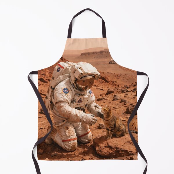Item preview, Astronaut finds cat on Mars designed and sold by WiseBow.