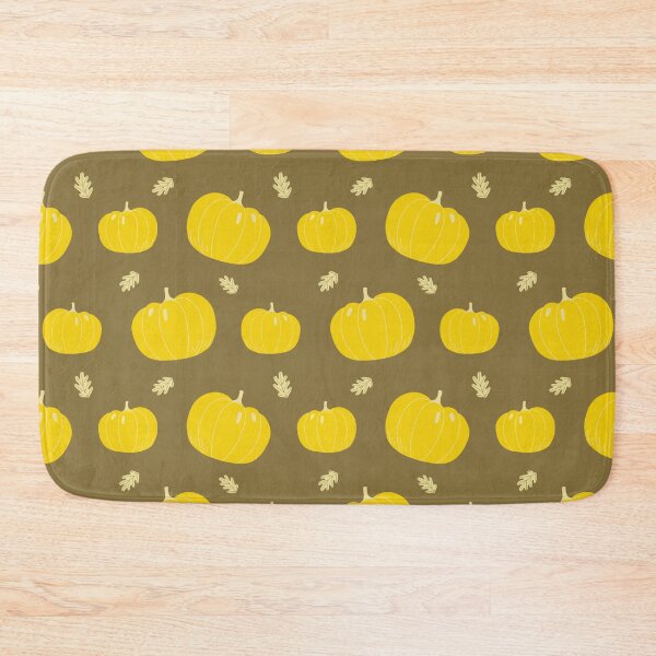Item preview, Cozy Autumn Gourds – Cute Fall Harvest & Leaf Pattern | Yellow designed and sold by Frohyou.