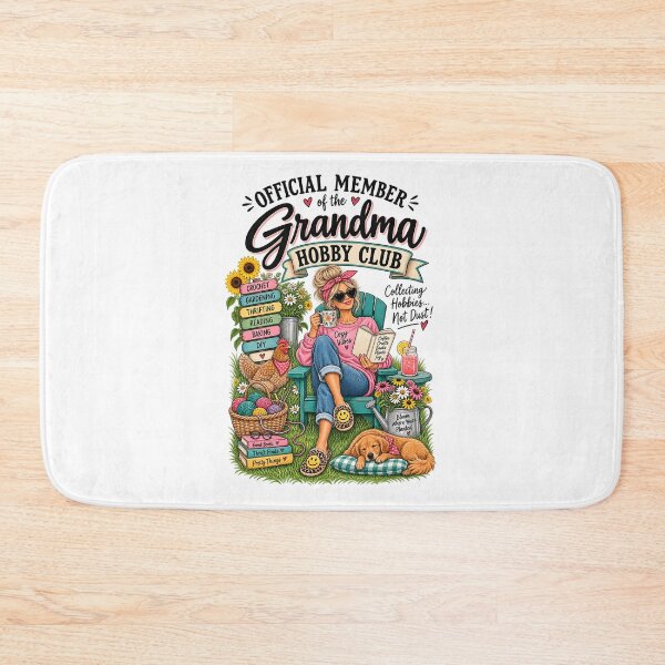 Item preview, Official Member of the Grandma Hobby Club – Funny Retro Cozy Hobbies Design designed and sold by IslandGirlArt.
