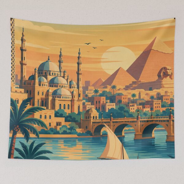 Item preview, Cairo Egypt Travel Print designed and sold by MatthewHeights.