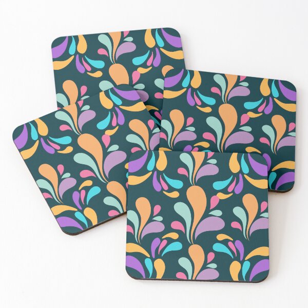 Item preview, Colorful Abstract Paisley Drops Surface Pattern designed and sold by ​Jyoti Digital Artist.