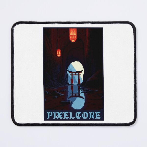 Item preview, Japanese Temple Dojo in a Cave Pixel Art {PIXELCORE} designed and sold by PIXELCORE-TEE.