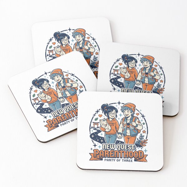 Item preview, New Quest Parenthood Party Of Three Otaku Life Anime Aesthetic designed and sold by Animer-art1.