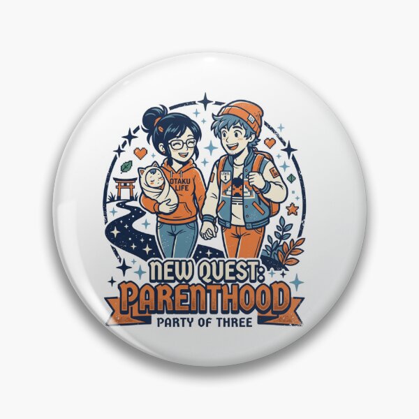 Item preview, New Quest Parenthood Party Of Three Otaku Life Anime Aesthetic designed and sold by Animer-art1.