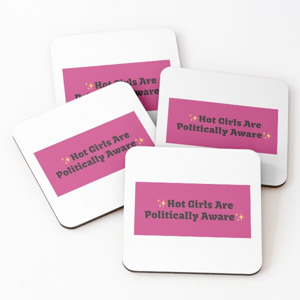 Item preview, Hot Girls Are Politically Aware designed and sold by SavvySticker.