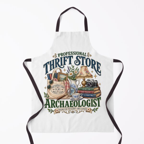 Item preview, Professional Thrift Store Archaeologist – Funny Thrifting & Vintage Treasure Hunter designed and sold by IslandGirlArt.