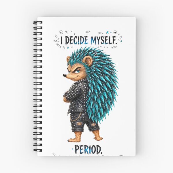 Item preview, I Decide Myself Period Punk Hedgehog designed and sold by Hellulandia - no nää ny vaa o tämmöne.