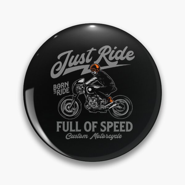 Item preview, Just Ride Full Of Speed Custom Motorcycle Cafe Racer designed and sold by heedooppod.