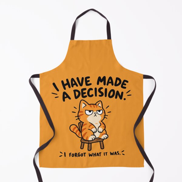 Item preview, Have Made a Decision – Funny Orange Cat Humor designed and sold by MewMade.