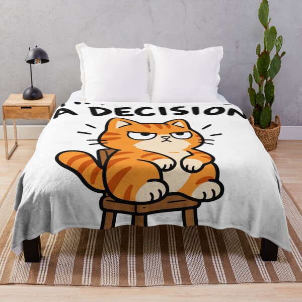 Item preview, Have Made a Decision – Funny Orange Cat Humor designed and sold by MewMade.