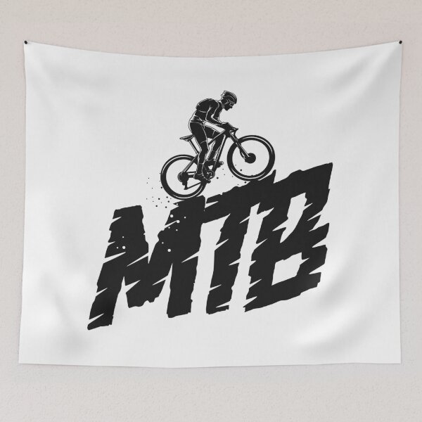 Item preview, MTB Mountain Bike Downhill Silhouette Biker designed and sold by heedooppod.