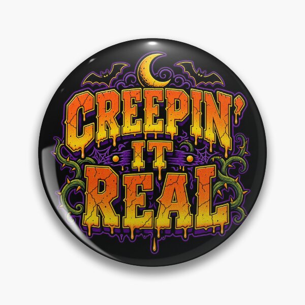 Item preview, Creepin It Real Funny Halloween Horror Typography designed and sold by CurrentPhase.