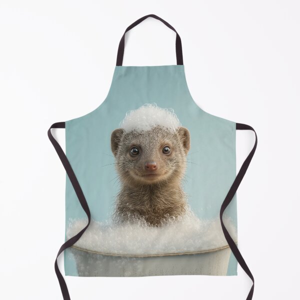 Item preview, Baby Mongoose Bubble Bath Cute Nursery Bathroom Wall Art designed and sold by LazyOwlStore.
