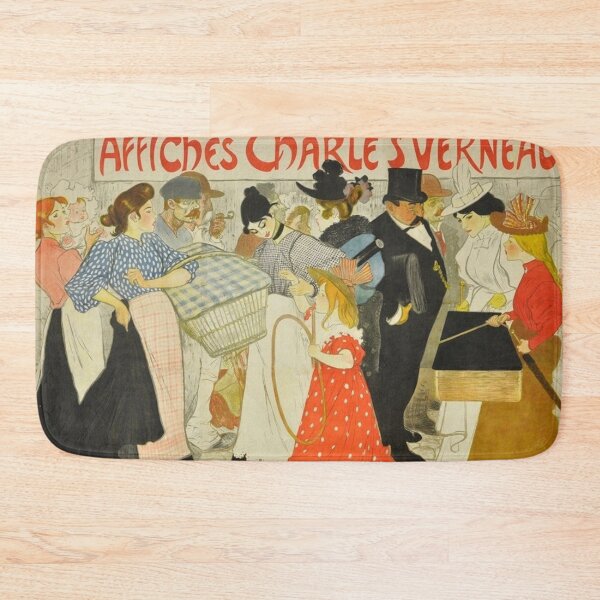 Item preview, Art Nouveau Paris Poster, Vintage French Street Scene, Théophile-Alexandre Steinlen Illustration designed and sold by RickE.