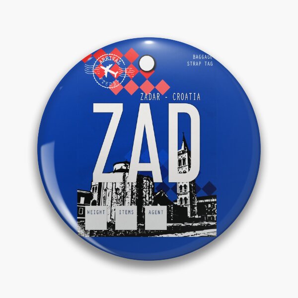 Item preview, Zadar Croatia Airlines Baggage Tag designed and sold by Fine-Art-Hub.