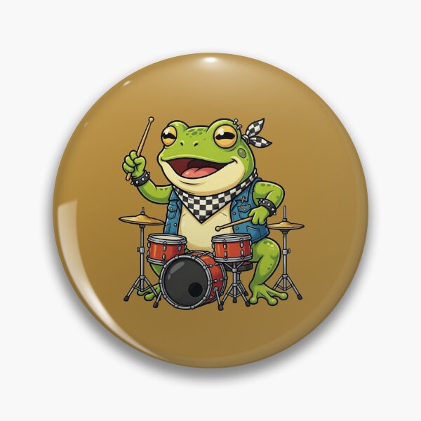 Item preview, Frog Rock Drummer designed and sold by Safe Haven Pets.