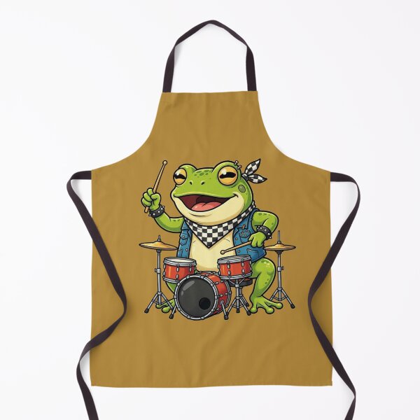 Item preview, Frog Rock Drummer designed and sold by Safe Haven Pets.