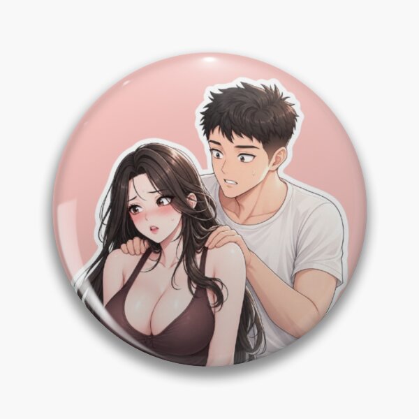Item preview, Shy Anime Couple Sticker – Romantic Manga Character Art designed and sold by MeowLoka ⭐⭐⭐⭐.