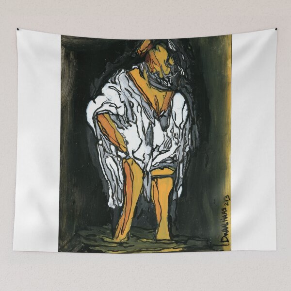 Item preview, Rembrandt Woman Bathing Stream Art Print designed and sold by Dwaalhaas.com.