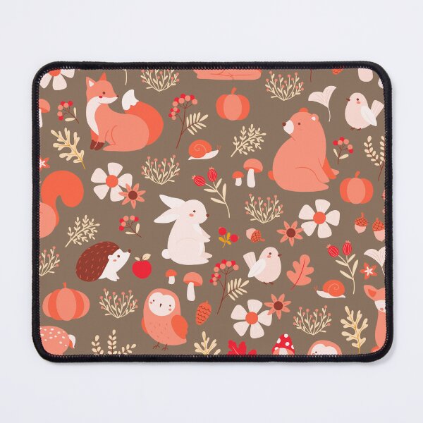 Item preview, Cozy Woodland Creatures – Cute Fox, Deer, Bear & Owl Pattern | Orange designed and sold by Frohyou.