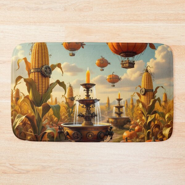 Item preview, Steampunk Harvest Pumpkin Airships and Corn designed and sold by yosmosverse .