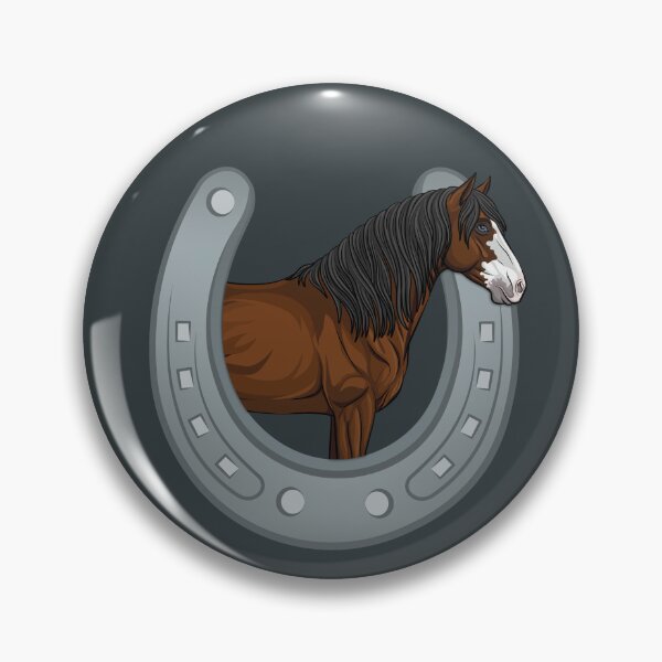 Item preview, The head of the Barb Abaco in a horseshoe designed and sold by Cheval-de-coeur.